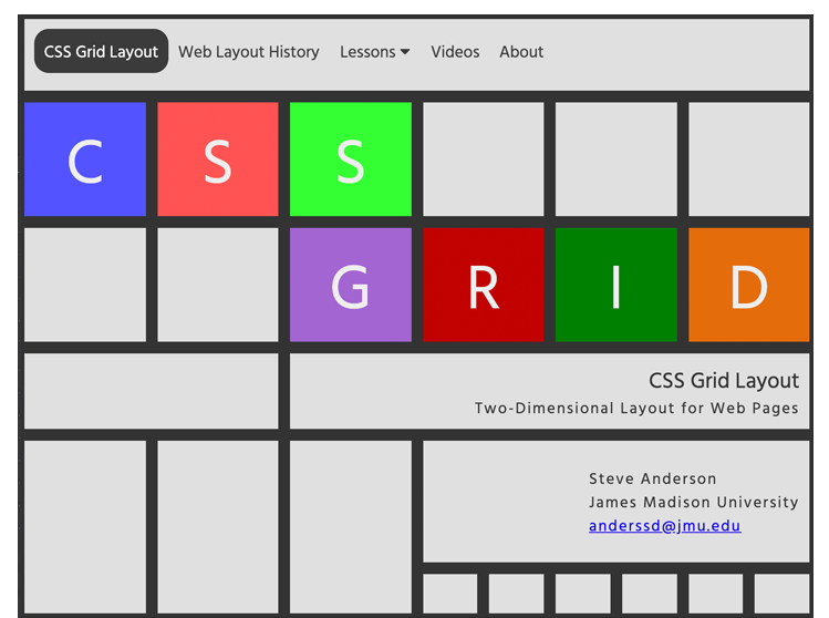 CSS Grid website
